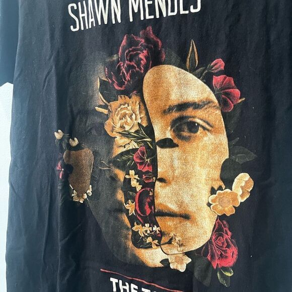 Shawn Mendes The Tour Concert Black Cotton Tee T Shirt S - Picture 3 of 5
